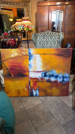 Beautiful oil on canvas abstract