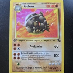 Pokemon Fossil 1st Edition Golem