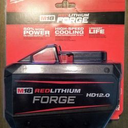Milwaukee M18 RED LITHIUM FORGE HD12.0 Battery 