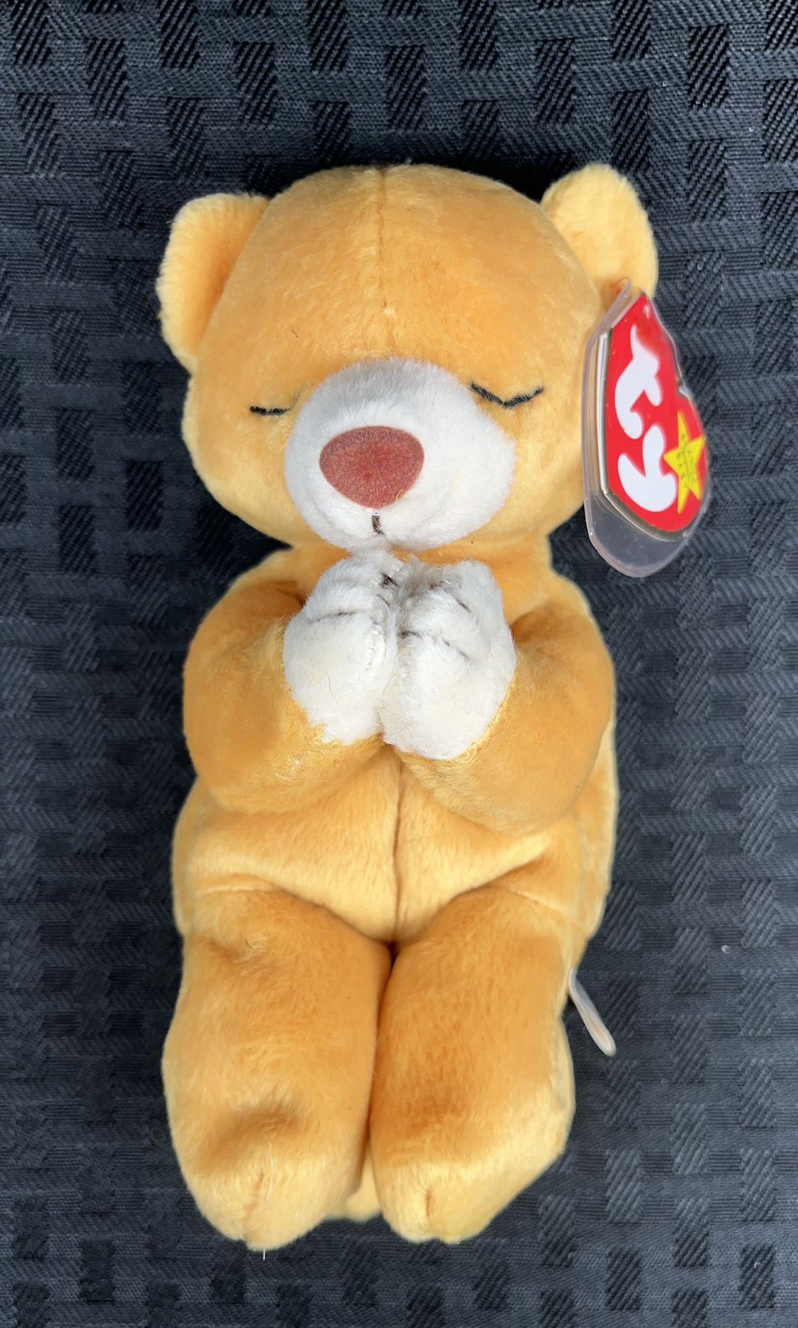 1998 Ty Beanie Baby Hope the Praying Bear (ERRORS)