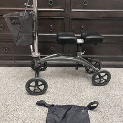 Knee Scooter With Basket & Fanny Pack Bag