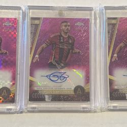 GIORGOS GIAKOUMAKIS AUTO (2) /50 (1) /99 - 2024 TOPPS CHROME MLS