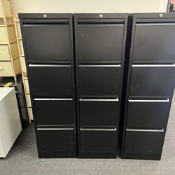 4 Drawer File Cabinet, Metal Vertical File Storage Cabinet with Lock, Office Home Steel File Cabinet for A4 Letter/Legal Size, 14.96" W x 17.72" D x 5