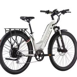 Aventon Level 2 Commuter Step-Through Ebike LCS002 - Polar White