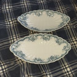 Furnival Relish Dishes , Circa 1890s , Two