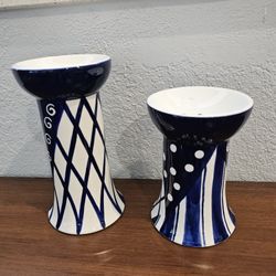 Vintage Ceramic Taper Candle Holders