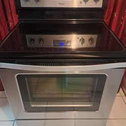 Whirlpool Stainless Steel Glass Top Stove $300