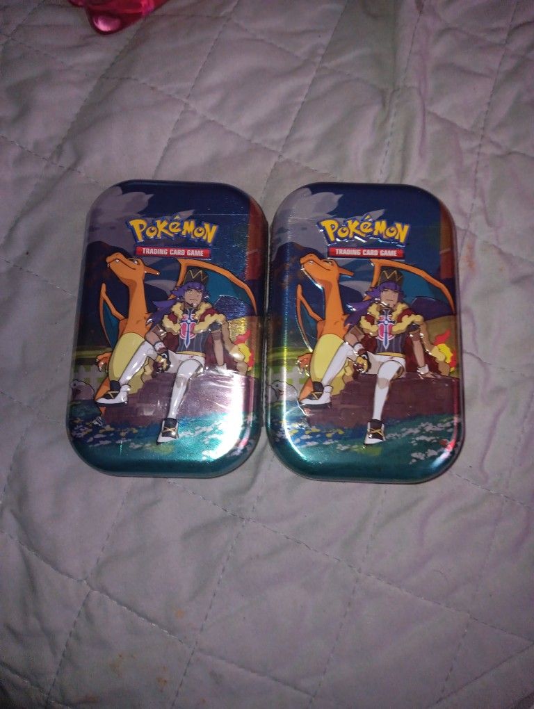 2 Crown Zenith Lance's Charizard Mini Tins