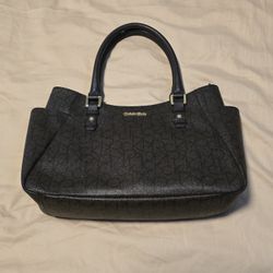 Calvin Klein Monogram Satchel / Tote Bag (Slightly Used)