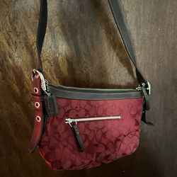 Vintage Red Coach Bag