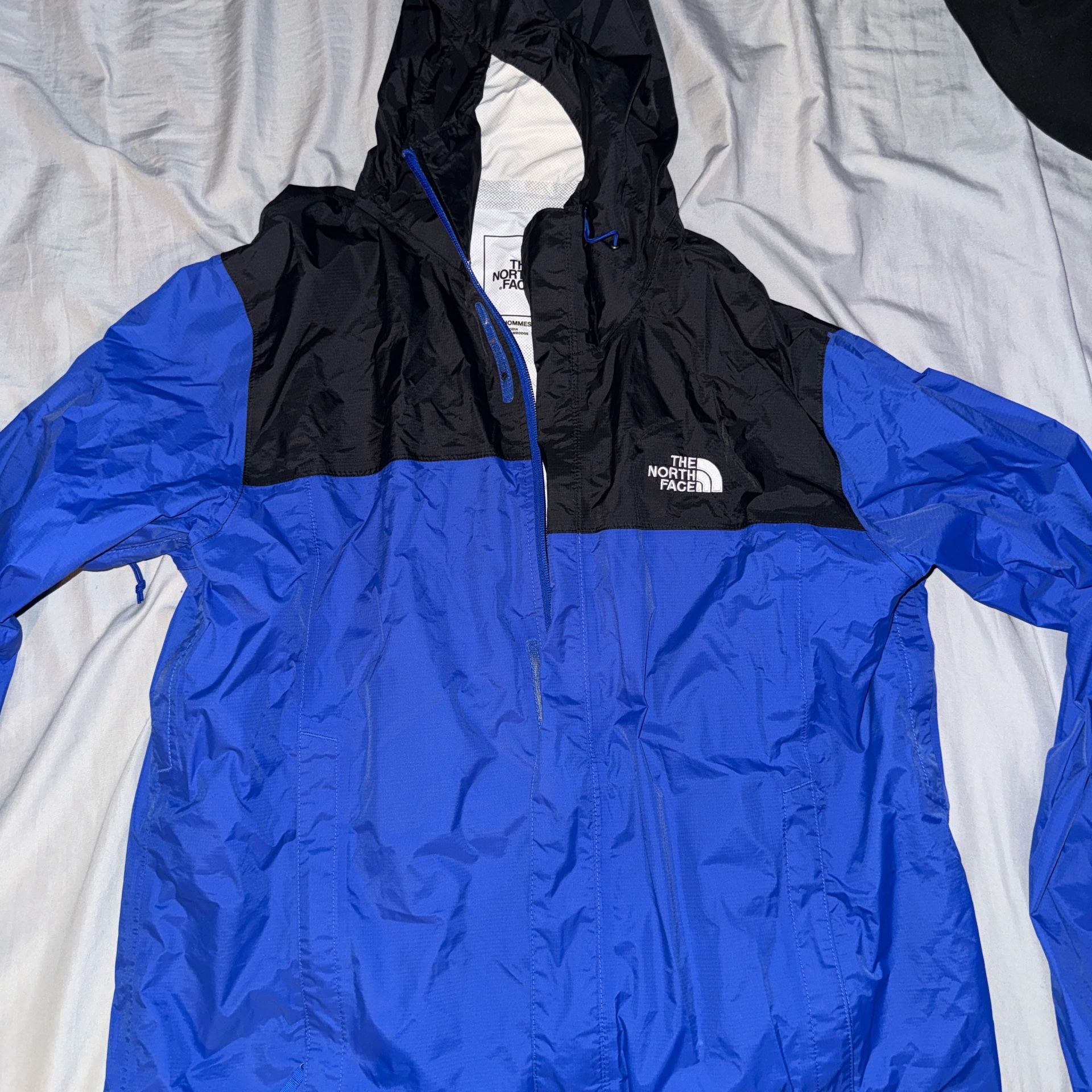 Mens Northface Windbreaker Black/Blue Size L