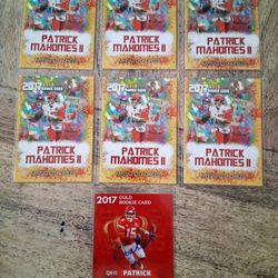 Patrick Mahomes 2017 Rookie Card Lot KC CHIEFS