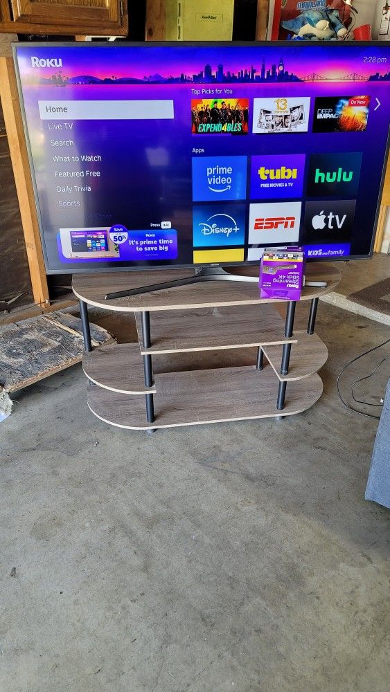 55" Samsung Smart Tv With New Tv Stand Dont Miss Out Firm Price , Lowballers Will Be Ignored