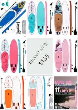 !!! BRAND NEW!!!Funwater & Feath-R-Lite 11ft Inflatable Stand Up Paddle Boards