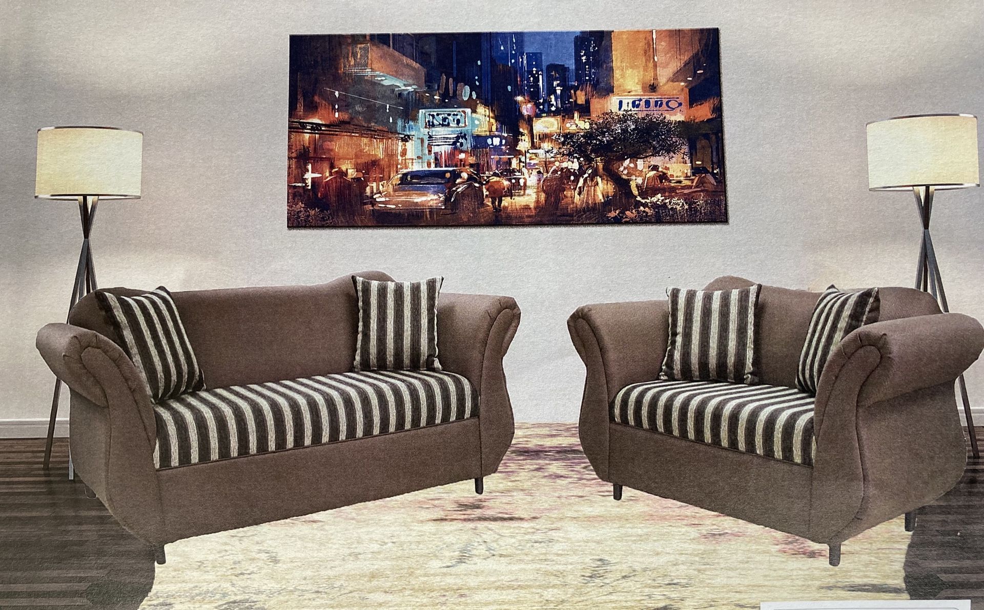 Sofa and love seat 2 PCS