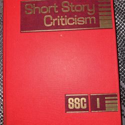 Short Story Criticism SSC Volume 1 Book