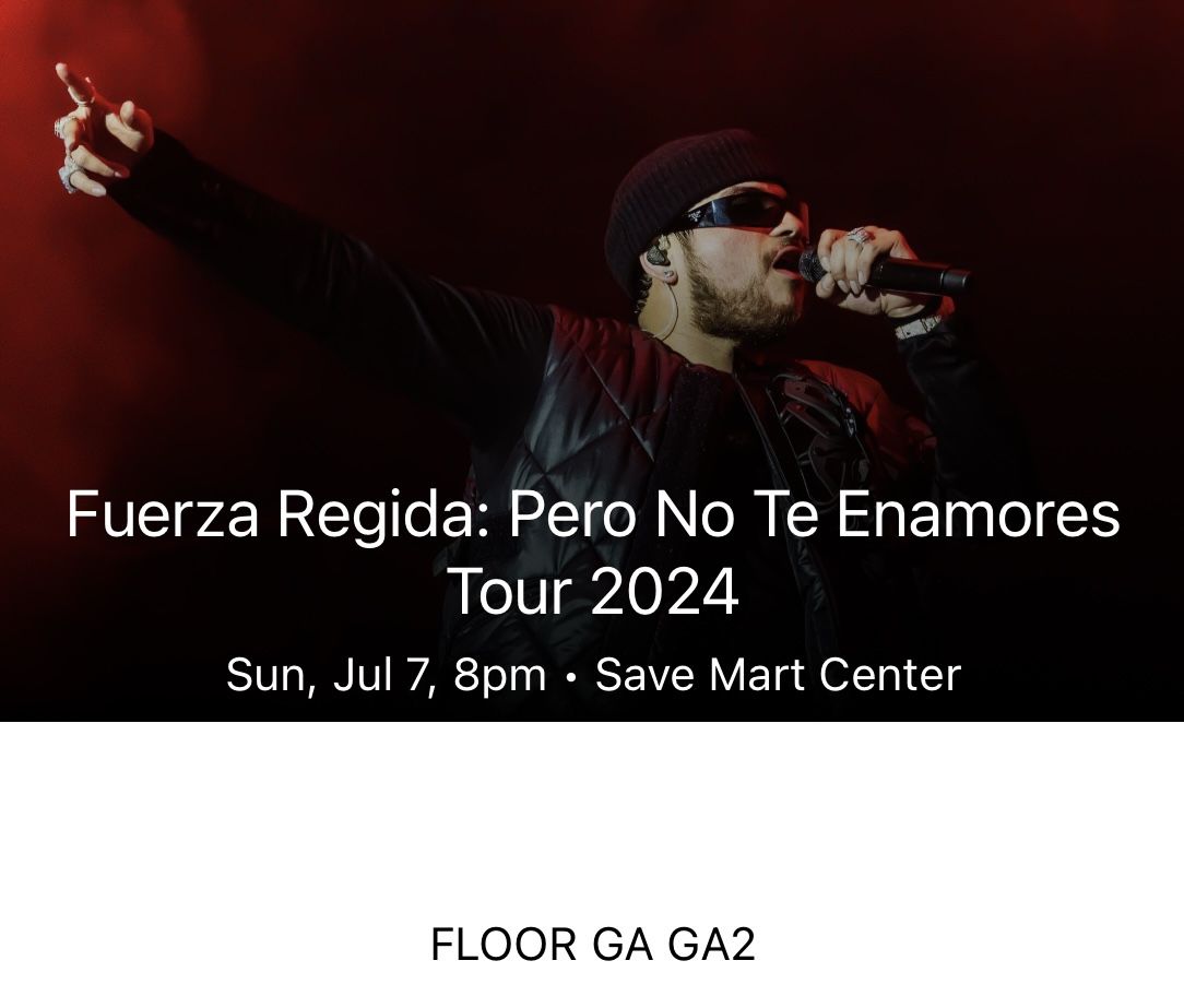 Fuerza Regida: Save Marr Center July 7th