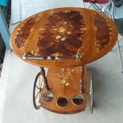 Antique Italian Portable Serving Cart