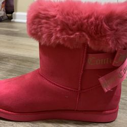 Brand New Juicy Couture Pink Boots Size 8
