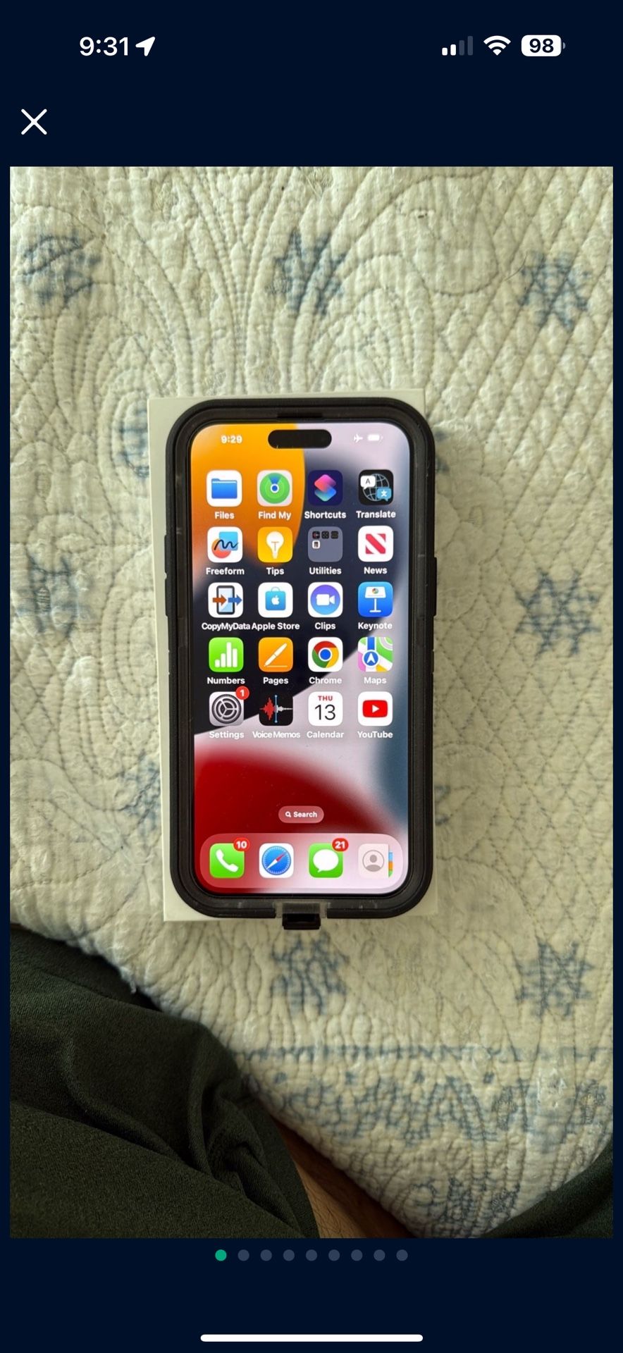 iPhone 14 Pro Max 128g Perfect Condition Used Only 2-3 Months. 100% Battery Health… Unlocked