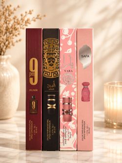 4 Original Arabic Travel-Size Perfumes – Mixed for Women & Men – 35 ml Each