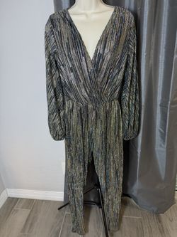 California Costumes Women’s Large Gold Disco Queen Costume Cosplay Y2K Retro