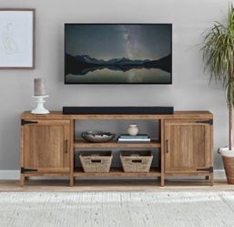 Rustic Wood TV Stand Media Console