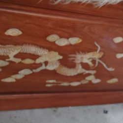 Mother Of f Pearl inlaid  Cedar chest