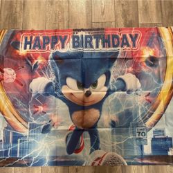Sonic Birthday Decoration 