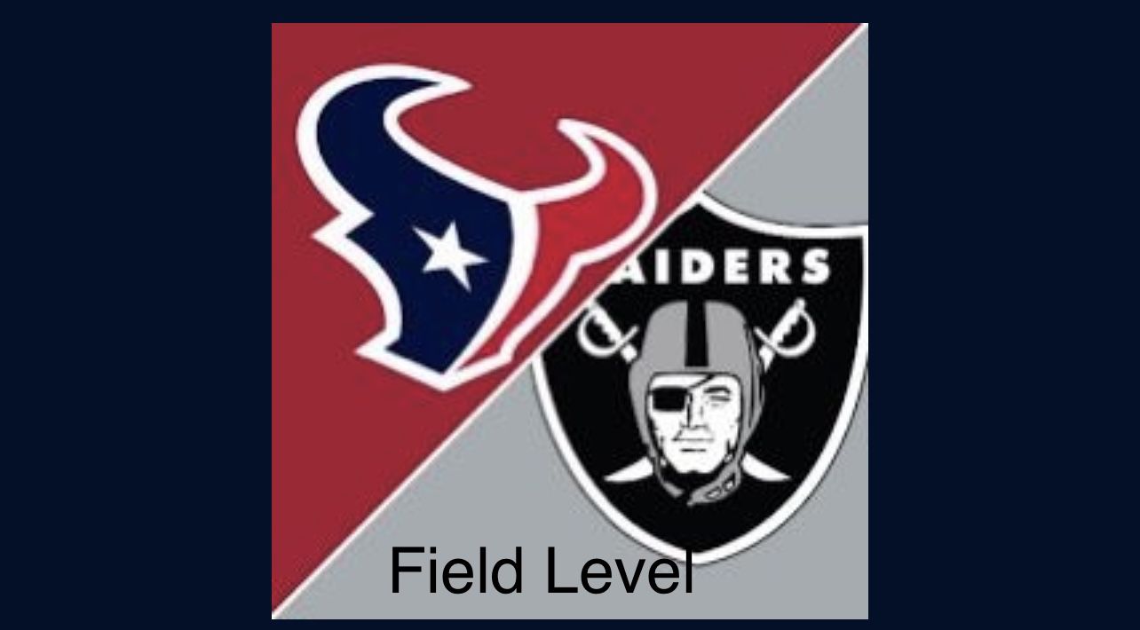 Raiders vs Texans 3 Tickets $350 Each 
