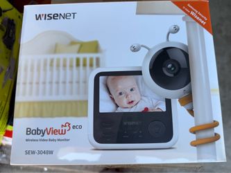 Wisenet BabyView Eco Wireless Video Baby Monitor SEW-3048W