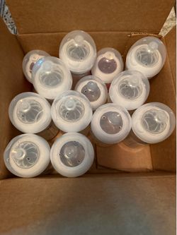 Large collection of Avent bottles
