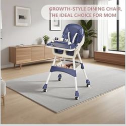 Portable High Chair,High Chairs for Babies and Toddlers,Blue 