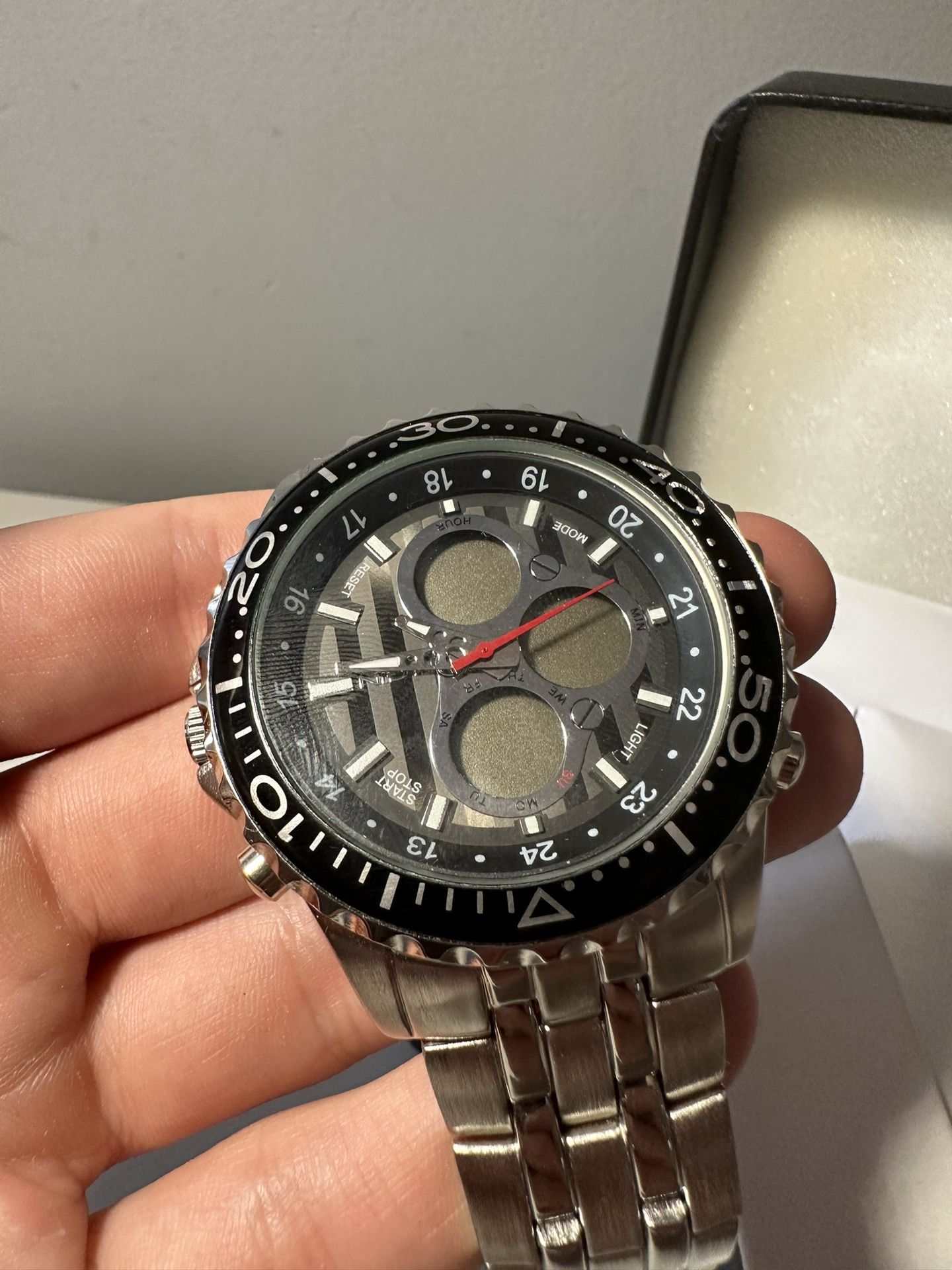 Men s Elgin Watch DIGITAL ANALOG SR626SW Case manual links NICE for Sale in Smithtown NY OfferUp