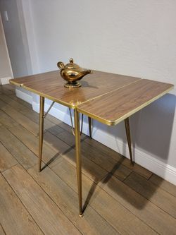 Antique RETRO MCM 1950s DROP LEAF TABLE Dining Table Kitchen Table