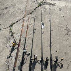 Lot If Fishing Poles