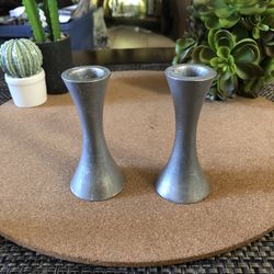 Vintage Metal Candle Holders