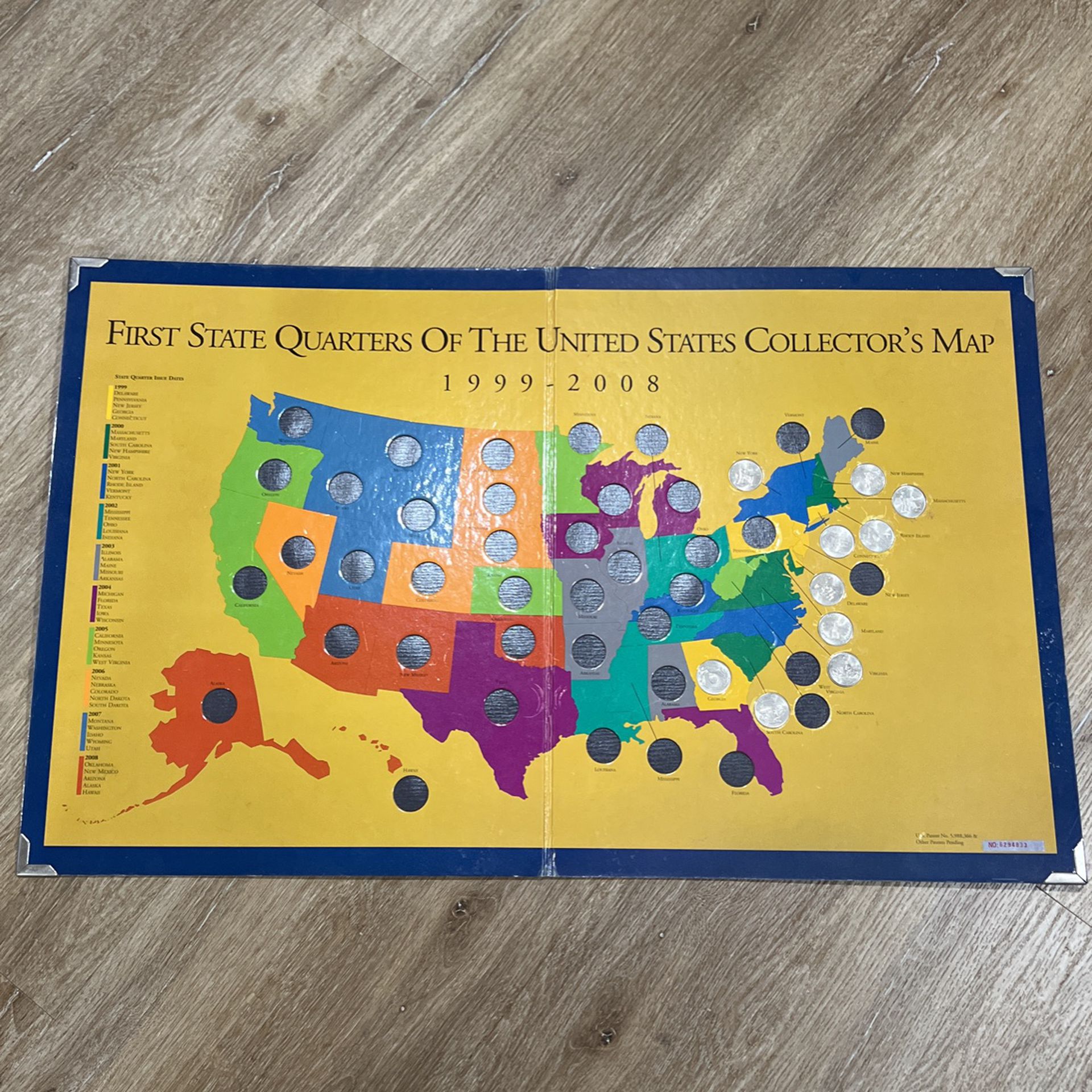 United States Quarters Collectors Map 