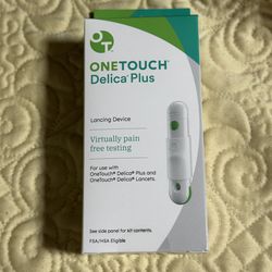 ONETOUCH® Delica Plus Lancing Device! Virtually pain free testing