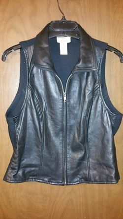 Leather vest from Limited size M