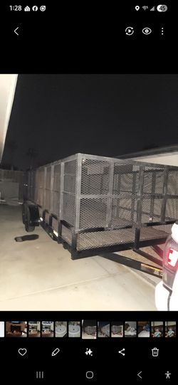 18 ft open trailer 2 axle