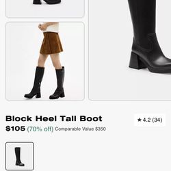 Brand New Coach Boots Size 8