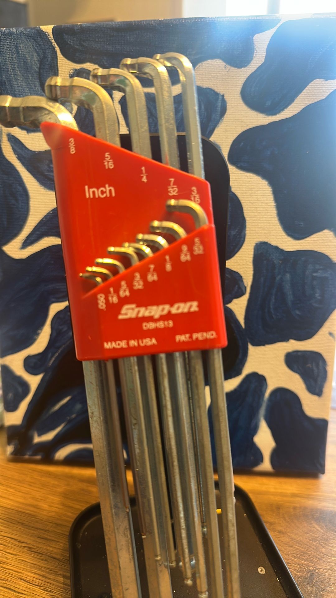 SNAP-ON 13 pc SAE L-Shaped Double Ball Hex Wrench Set / Model: DBHS13