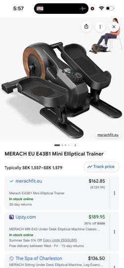 MERACH EU E43B1 Mini Elliptical Trainer