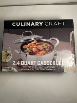Culinary Craft 2.4 Quart Casserole with Lid