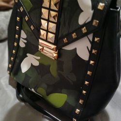 MICHEAL KORS WHITNEY MEDIUM  BUTTERFLY CAMO LEATHER BACKPACK