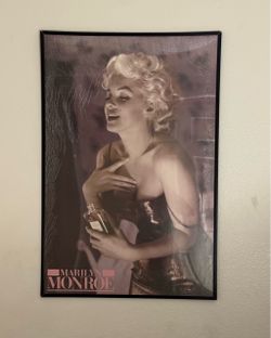 Rare 1988 Marilyn Monroe Chanel No.5 Poster, (rare Tinted)