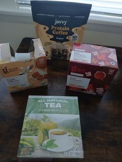 Bundle of coffee and tea