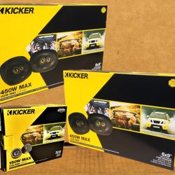 Kicker CS Series Car Speakers 2 Sets 6x9 3-Way Coaxials 3/4" Tweeters 1050 Watts Package 🚨 Payment Options Available 🚨 No Credit Needed 🚨 