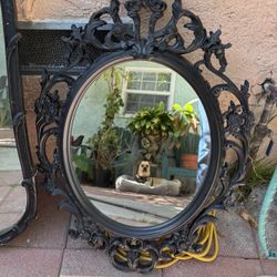 Black Gothic Victorian Mirror 
